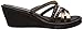 Skechers Women's Cali Rumblers-Social Butterfly Wedge Sandal, Bronze Rhinestone, 7 M US