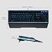 CHONCHOW Gaming RGB LED Keyboard with Wrist Rest and Mechanical Switch Electric Response 26 Keys Anti-ghosting USB Wired Backlit Keyboard Compatible with PC PS4 Mac Xbox – Blackthumb 1