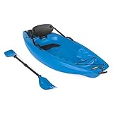 Best Choice Products Sports 6' Kids Kayak With Paddle And Backrest- Blue
