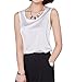 Inital Women's Silk Tank Tops Silky Cami Slolid Sleeveless Blouse