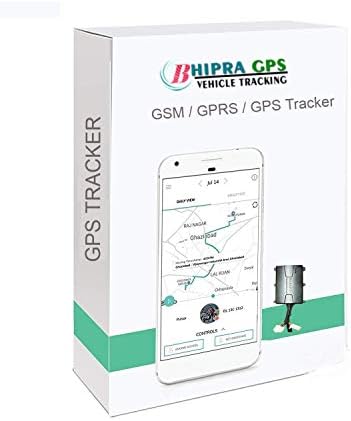 Bhipra GAGAN01 AIS140 – Vehicle GPS Tracker with SOS for Car, Truck, Bus – Real-Time Tracking with 1 Year Free Subscription, SIM Card & App
