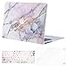 MOSISO Compatible with MacBook Air 13 inch Case (Models: A1369 & A1466, Older Version 2010-2017 Release), Plastic Pattern Hard Shell Case & Keyboard Cover & Screen Protector, Colorful Marble