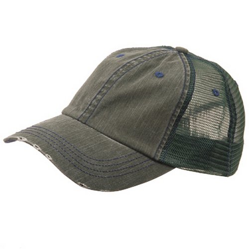 MG Low Profile Special Cotton Mesh Cap-Dk. Green OSFM