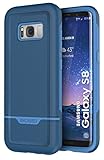 Galaxy S8 Case Blue - Encased Rebel Series Impact Armor (Samsung S8) Navy Blue