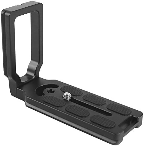 New Camera Plate | L-Shape Universal Quick Release Plate for Camera Pod with Anti-Slip Rubber Pad 1/4” Wide 3/8” Long Metal Screw Attachment | Lightweight 4.3x3x1.6" Easy Installation | 1557