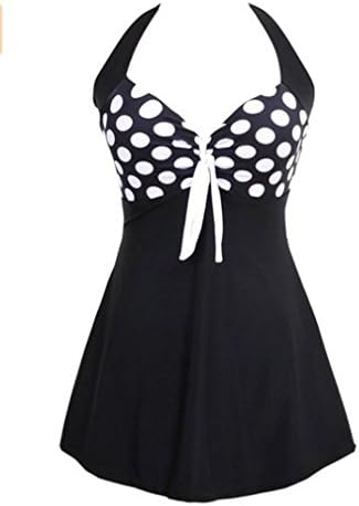 AMOMA Ladies Shape Body Swimwear One Piece Swimsuit Navy Stripe Sailor Bikini Swimwear Dress M-4XL