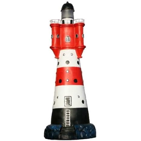 GROßER DEKO LEUCHTTURM ROTER SAND # GARTEN # ca 90cm !!