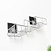 Stainless Steel Shelf Organizer, Rerii Self Adhesive Stainless Steel Bathroom Shower Rack Organizer for Shampoo, Kitchen Organizer Shelf for Condiment Bottles - Drill Free, Recyclable Adhesive Pad