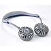 SPICE OF LIFE Hands-Free Portable Neckband W Fan - 5 Blade Dual Fans, 2000mAh USB Rechargeable Battery, 3 Speed Settings, Plastic Material - Navy