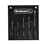 5 Piece Screwdriver Combination Set - Magnetic Phillips and Slotted Head Hand Tools with Ergonomic Handles and Storage Pouch