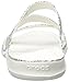 Crocs Women's Swiftwater Graphic Flat Sandal Sport, Grey Diamond/White, 8 M US