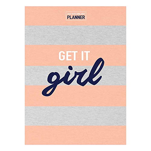 [Book] Get It Girl Peach & Grey Stripe Medium Monthly 2020 Planner: July 2019 - June 2020 (Academic School [R.A.R]