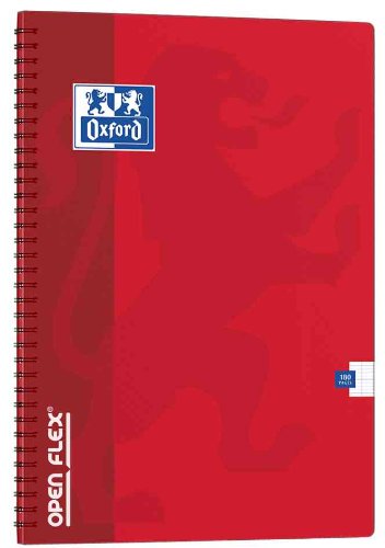 Oxford 38230 Open Flex Full Bound Notebook Polypropylene Cover A4 Paper Green