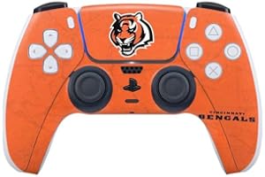 Skinit Decal Gaming skin compatible with PS5 Controller - Officially Licensed NFL Cincinnati Bengals - Alternate Distressed Design