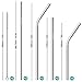 Efaithtek Reusable Stainless Steel Straws for 20 oz & 30 oz RTIC & Yeti Tumblers Rambler and More, Set of 8 with 2 Cleaning Brushes