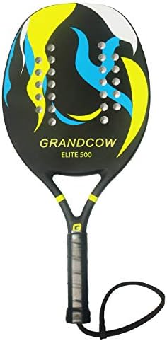 GRANDCOW Beach Tennis Paddle Racket Carbon Fiber EVA Memory Foam Core Tennis Padel
