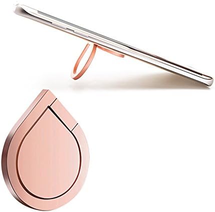 Phone Ring Stand Holder, ALIWELL 360°Rotation Water-Drop Shape Cell Phone Grip kickstand Universal Smart phone Finger Ring Stand for iPhone 7 Plus 6S 5S,Samsung Galaxy ,Tablets and iPads. (Rose Gold)