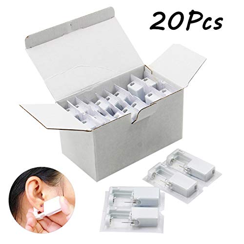 Jconly Ear Piercing Gun Kit - 20Pcs/Box Ear Piercing Gun with Alcohol Pad Disposable No Pain Safe Sterile for Nose Studs Cartilage Tragus Helix Piercing Gun Piercer Tool Machine Kit Piercing Kit - Thumbnail 6