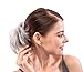 merrylight Grey White Synthetic Hair Extensions Ponytail Bun Updo Hairpieces For Women (Grey White-M3/60)
