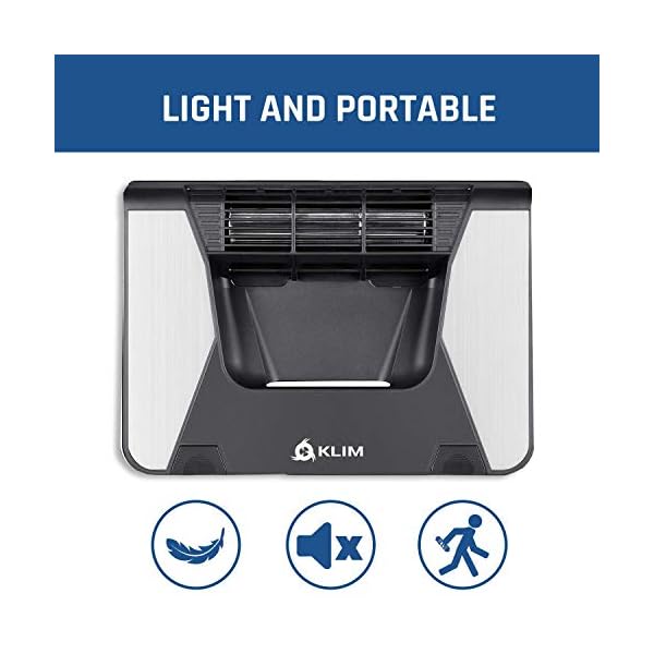 KLIM-Airflow-Cool-Air-goes-In-Hot-Air-Gets-Out-Get-the-Best-Cooler-for-Your-Laptop-Innovative-Cross-Flow-Turbines-for-High-Performance-5-year-warranty-10-17 KLIM Airflow + Laptop Cooling Pad - Cool Air goes In, Hot Air Gets Out + Innovative Cross Flow Turbines for High…