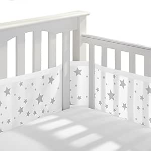 mini crib breathable bumper