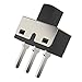 DIYhz 20Pcs Vertical Slide Switches Micro High Knob 3 Pin 2 Position 1P2T SPDT Panel Mount AC 125V 2A