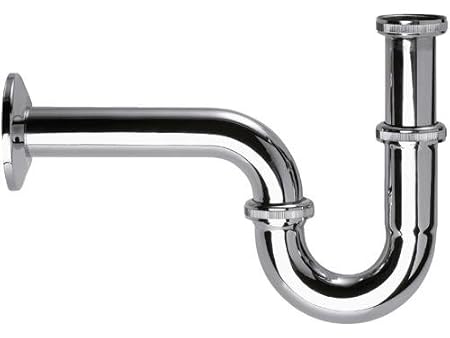 ATCO® Siphon Röhrensiphon Röhrengeruchsverschluss Geruchverschluss Sifon Ablaufgarnitur Ablauf 1 1/4'x32mm Tauchrohr Waschbec