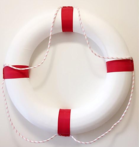 CHIHAO Swim Foam Ring Buoy Swimming Pool Safety Life Preserver /Swiming ring boat adult/Life-saving equipment/Swimming in the Mediterranean（72cm diameter ） (red)