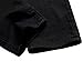 Men's Black Zipper Ripped Straight Slim Moto Biker Jeans, Black&red, 34