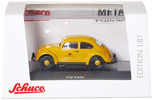 Schuco 452640300 VW Käfer DP, 1:87 452640300-VW, gelb, Modellauto, Modellfahrzeug – Bild 6