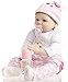 SanyDoll Reborn Baby Doll Newborn baby Vinyl Silicone 22 inch 55 cm Lifelike Gift smile cute