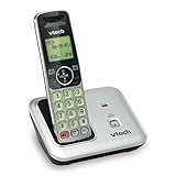 VTech CS6419 DECT 6.0 Cordless Phone with Caller ID, Expandable up to 5 Handsets, Wall-Mountable, Silver/Black