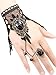 Tatuo Lace Choker Black Beads Pendant Chain Bracelet Vampire Style Earrings for Halloween Costume Women Girls Favor