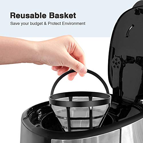 Programmable Coffee Maker with 10 Cup Thermal Carafe,52 Oz Large