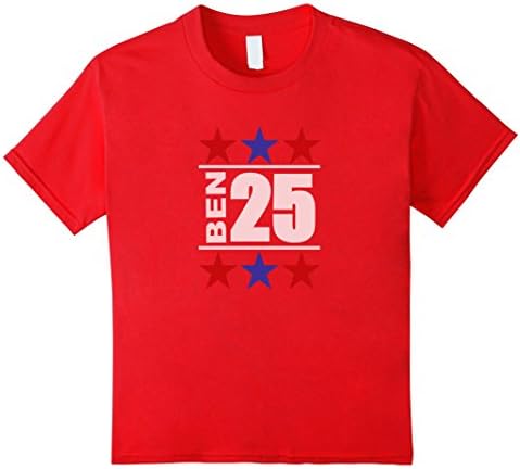 Kids Funny Ben USA Shirt 25 10 Red