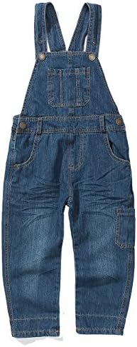 Encontrar Boys Girls Thin Type Bib Denim Overalls Blue 2T