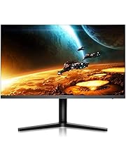 KOORUI FHD 27 Inch Gaming Monitor, Fast IPS Screen (1920 * 1080P, 165HZ 1ms, DCI-P3 90%, DP 1.2+HDM I.4+Type-C Autdio, 300cd/㎡), Rotating Stand, Narrow Bezel on Three Sides, Black