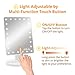 Makeup Mirror with Lights, Lighted Vanity Mirror Light Adjustable, 24 Led Makeup Mirror Touch Screen, Dual Power Supply, Color Boxed, White