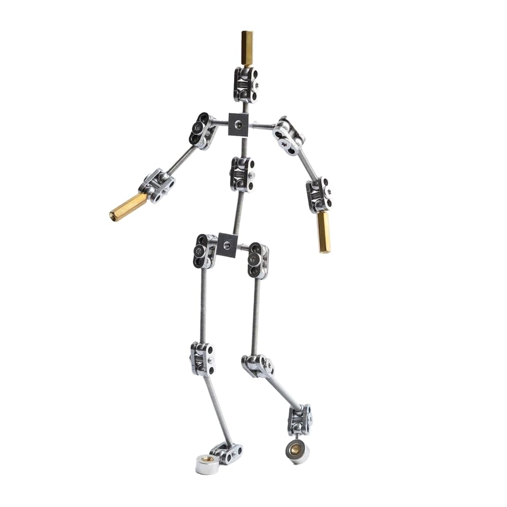 Kopinma Stop Motion Armature Rig Kit - DIY Metal Puppet Figure Skeleton with Magic Arm, Easy to Assemble, Animated Character Design, Claymatio for Stop Motion Animation