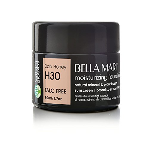 Bella Mari Natural Moisturizing Foundation, Dark Honey (H30); 1.7floz Glass - Thumbnail 2
