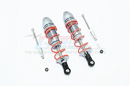GPM for Arrma Senton 6S BLX (AR102654) & Typhon 6S BLX (AR106013) Upgrade Parts Aluminum Front Adjustable Dampers 100mm - 1Pr Set Gray Silver