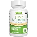 Super B-Complex – Methylated B Complex Vitamins, Folate & Methylcobalamin, Vegan, 60 small tablets