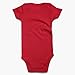 ROMPERINBOX Unisex Solid Red Baby Bodysuit 0-24 Months (9-12 months, Red)