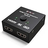 HDMI 2.0 Switch, Jabor 2x1 or 1x2 HDMI Bi-Directional Switcher with HDCP Pass Through, Support UHD 4Kx2K@60Hz & 3D
