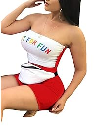 Conjunto de camiseta y pantalones cortos para dama con estampado de letras, 2 piezas