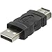 Firewire Ieee 1394 6 Pin Female F to USB 1.1/2.0 M Male Adaptor Converter Make Plug and Play Connections Your Computer Color Black
