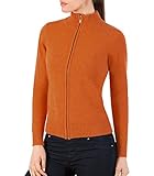 Wool Overs Women's Lambswool Shaped Zip Cardigan