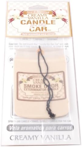 Smoke Odor ExterminatorCandle for The Car, Creamy Vanilla