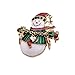Cyber Monday GreatFun Christmas Brooches Xmas Pin Snowman Brooch Gold Crystal Brooch Christmas Gift