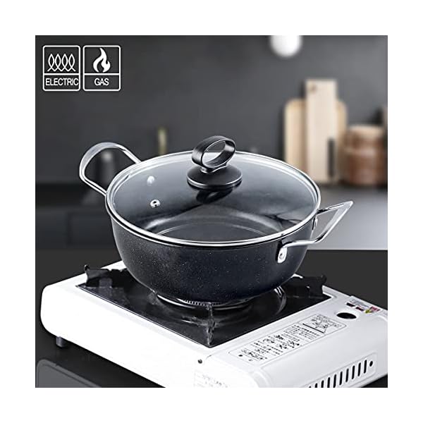 YIJIA-Cooking-Pot-Stock-Pots-Casserole-Dish-Non-Stick-Cookware-Large-Soup-Pan-with-Glass-Lid-9-inch-23cm YIJIA Cooking Pot Stock Pots Casserole Dish Non Stick Cookware Large Soup Pan with Glass Lid 9 inch (23cm)